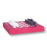 Coffret d'échecs - Cuir - Effet Alligator - 35cm