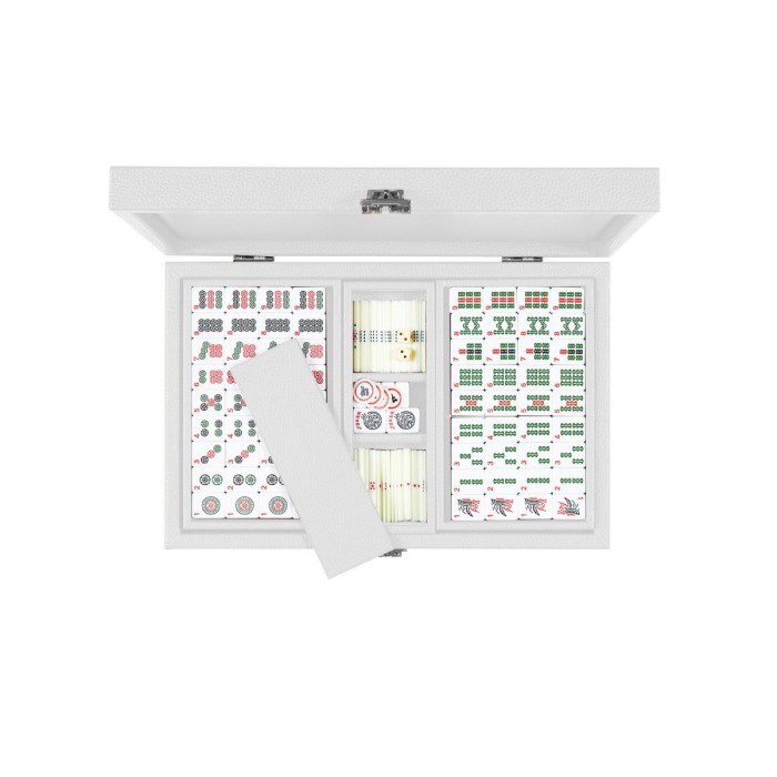 Mah-Jong en Cuir - Effet Buffle