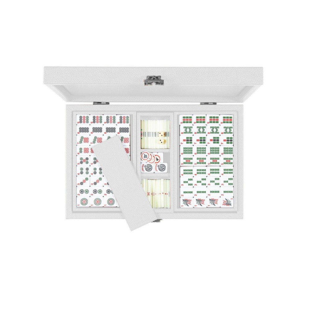 Mah-Jong en Cuir - Effet Buffle