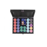 Coffret Poker - 240 jetons - Cuir - Toilé Jeans