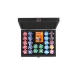 Coffret Poker - 240 jetons - Cuir - Effet Alligator