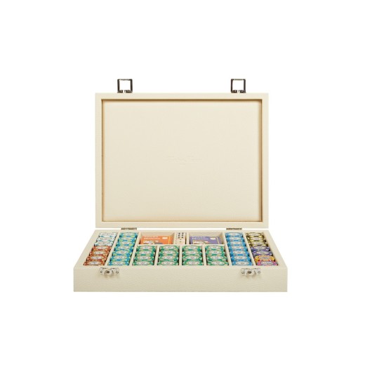 Coffret Poker  Cuir  Ivoire  | Hector Saxe | L'Astuce Genève