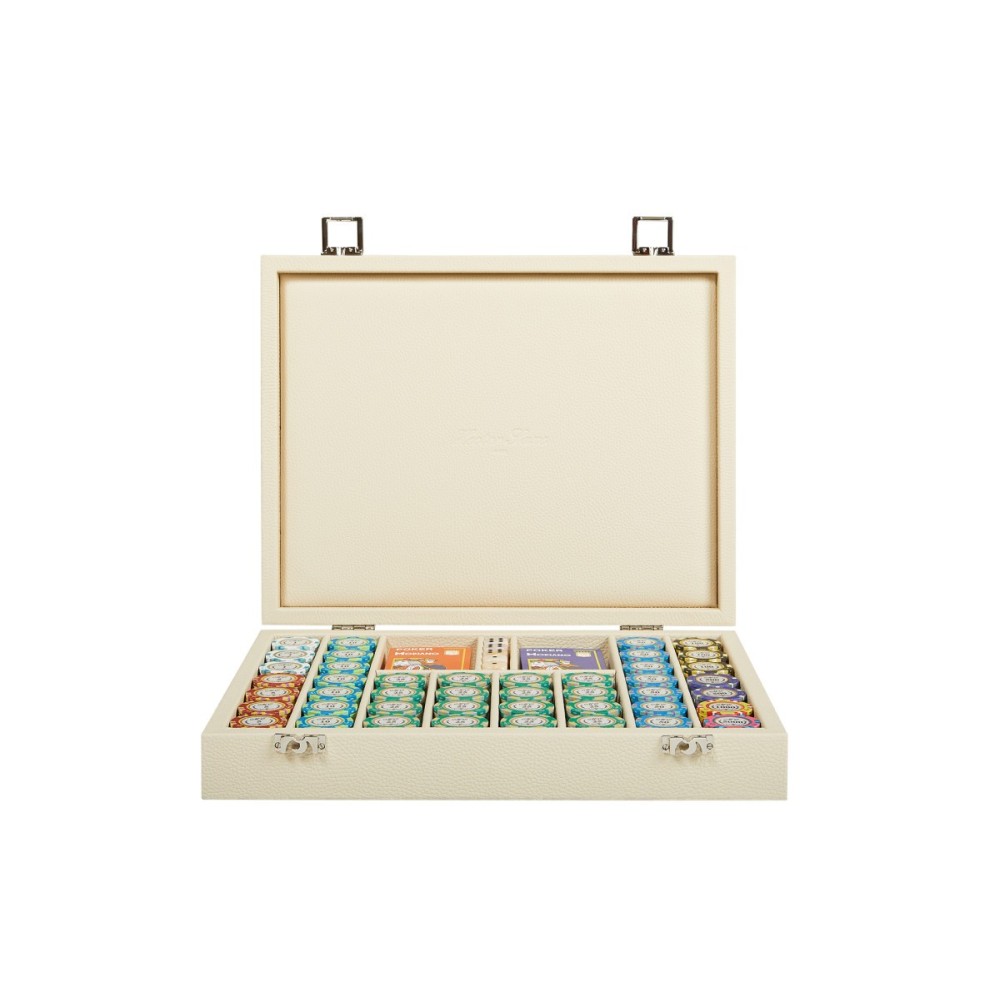 Büffelleder Pokerkoffer 440 Chips