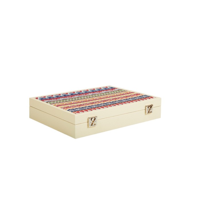 Coffret Poker - 440 jetons - Cuir - Effet Buffle