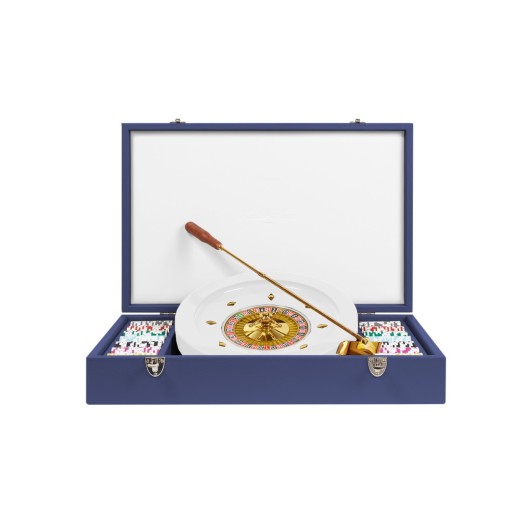 Coffret Roulette Cuir  Bleu de France | Hector Saxe | L'Astuce Genève