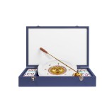 Coffret Roulette Cuir  Bleu de France | Hector Saxe | L'Astuce Genève