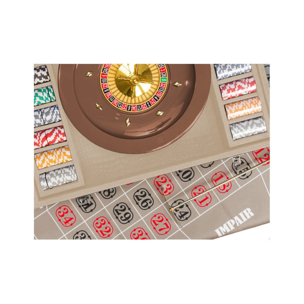 Coffret Roulette - Cuir - Effet Alligator
