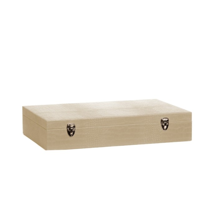 Coffret Roulette - Cuir - Effet Alligator