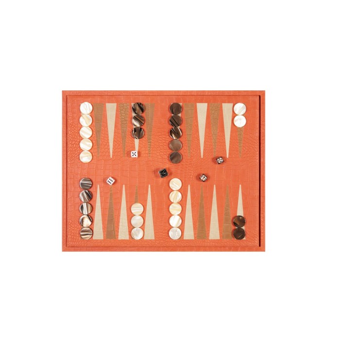 Coffret Multi-jeux - Cuir - Effet Alligator