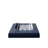 Coffret Multi-jeux  Cuir  Bleu de France | Hector Saxe | L'Astuce Genève