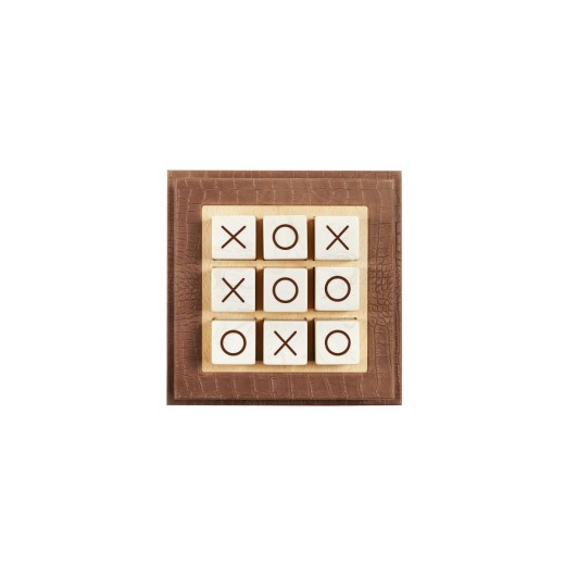 Tic Tac Toe en Cuir Vison XL | Hector Saxe | L'Astuce Genève