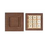 Tic Tac Toe en Cuir - Modèle XL - Effet Alligator