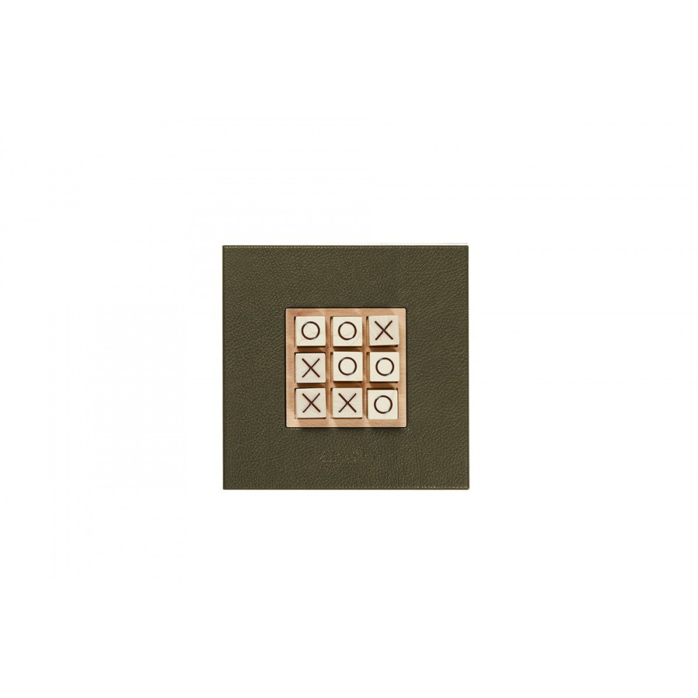 Buffalo Effect Leather Tic Tac Toe Game