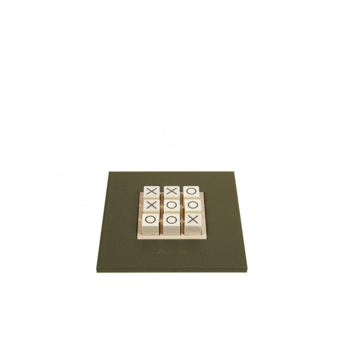 Buffalo Effect Leather Tic Tac Toe Game