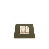 Buffalo Effect Leather Tic Tac Toe Game