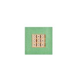 Tic Tac Toe en Cuir Vert | Hector Saxe | L'Astuce Genève