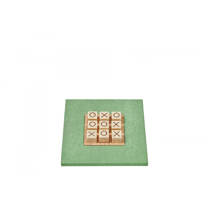 Tic Tac Toe en Cuir - Effet Galuchat