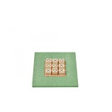 Tic Tac Toe Spiel aus Galuchat-Leder