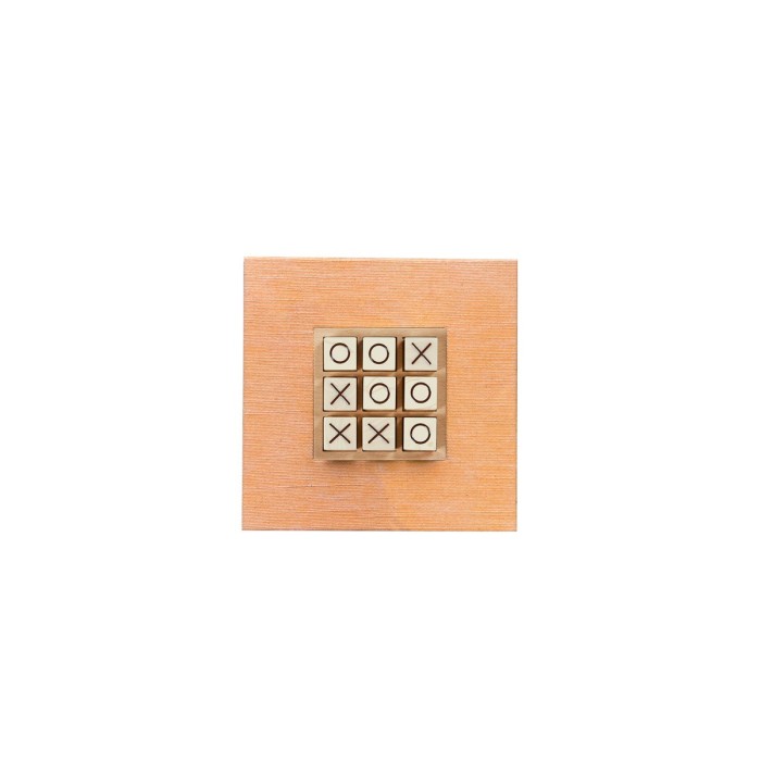 Tic Tac Toe en Cuir Orange | Hector Saxe | L'Astuce Genève