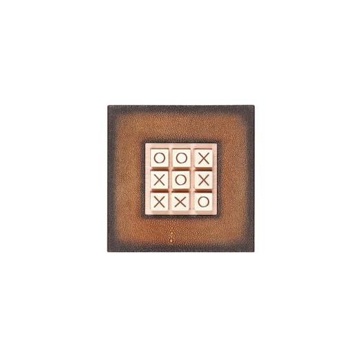 Tic Tac Toe en Cuir Cognac | Hector Saxe | L'Astuce Genève