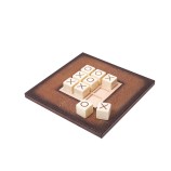 Tic Tac Toe Spiel Patina Galuchat Cognac