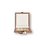 Coffret Domino Deluxe Cuir  Ambre | Hector Saxe | L'Astuce Genève