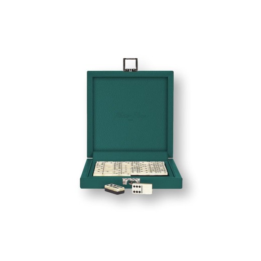 Coffret Domino Deluxe Cuir  Avocat | Hector Saxe | L'Astuce Genève