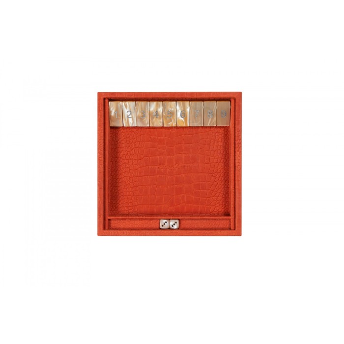 Alligator Leather Shut the Box Game