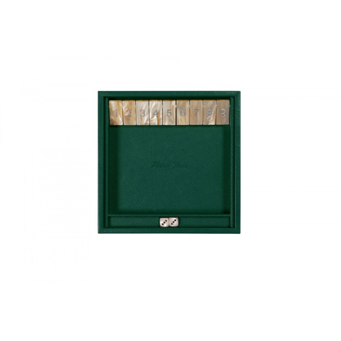 Gioco Shut the Box Pelle Effetto Bufalo