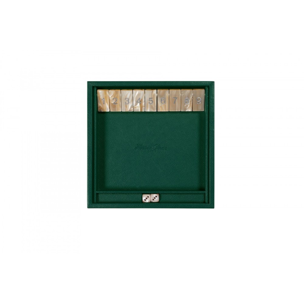 Gioco Shut the Box Pelle Effetto Bufalo