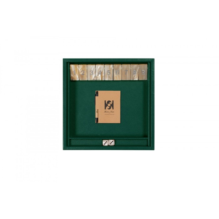 Gioco Shut the Box Pelle Effetto Bufalo