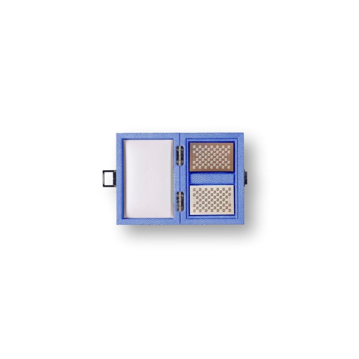 Scatola Carte Pelle Effetto Galuchat
