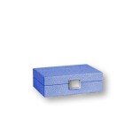 Coffret Cartes - Cuir - Effet Galuchat