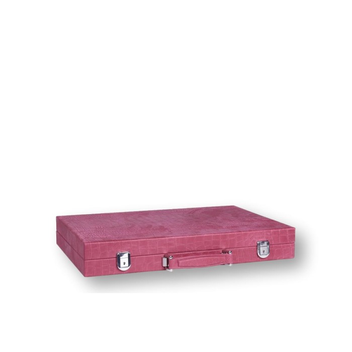 Backgammon en Cuir - Effet Alligator - Format Compétition
