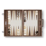 Backgammon en Cuir - Effet Alligator - Format Compétition