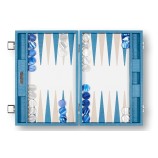 Backgammon en Cuir - Effet Alligator - Format Large