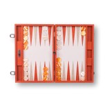 Backgammon en Cuir - Effet Alligator - Format Large