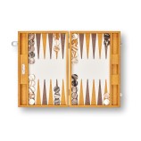 Backgammon en Cuir - Effet Alligator - Format Large