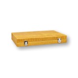 Backgammon en Cuir - Effet Alligator - Format Large