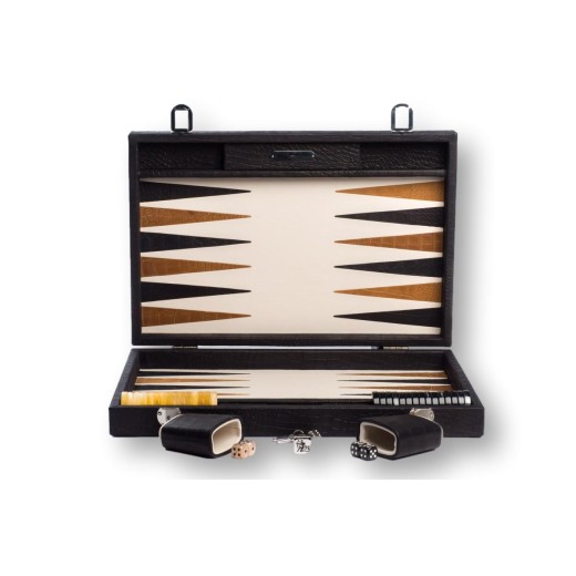 Backgammon en Cuir - Effet Alligator - Format Large