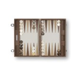 Backgammon en Cuir - Effet Alligator - Format Large