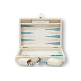Backgammon en Cuir - Effet Alligator - Format Medium