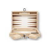 Backgammon en Cuir - Effet Alligator - Format Medium