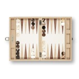 Backgammon en Cuir - Effet Alligator - Format Medium