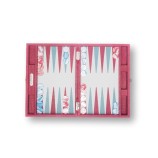 Backgammon en Cuir - Effet Alligator - Format Medium