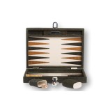 Backgammon en Cuir - Effet Alligator - Format Medium