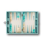 Backgammon en Cuir - Effet Alligator - Format Medium