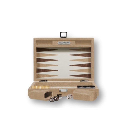 Backgammon en Cuir - Effet Alligator - Format Small