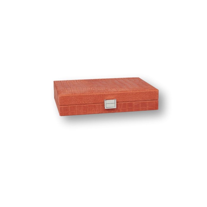 Backgammon en Cuir - Effet Alligator - Format Small