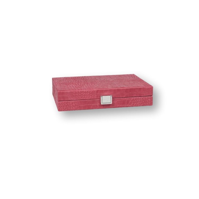Backgammon en Cuir - Effet Alligator - Format Small